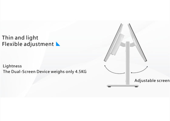 Система POS с двойным экраном Android 11, терминал POS с двойным экраном